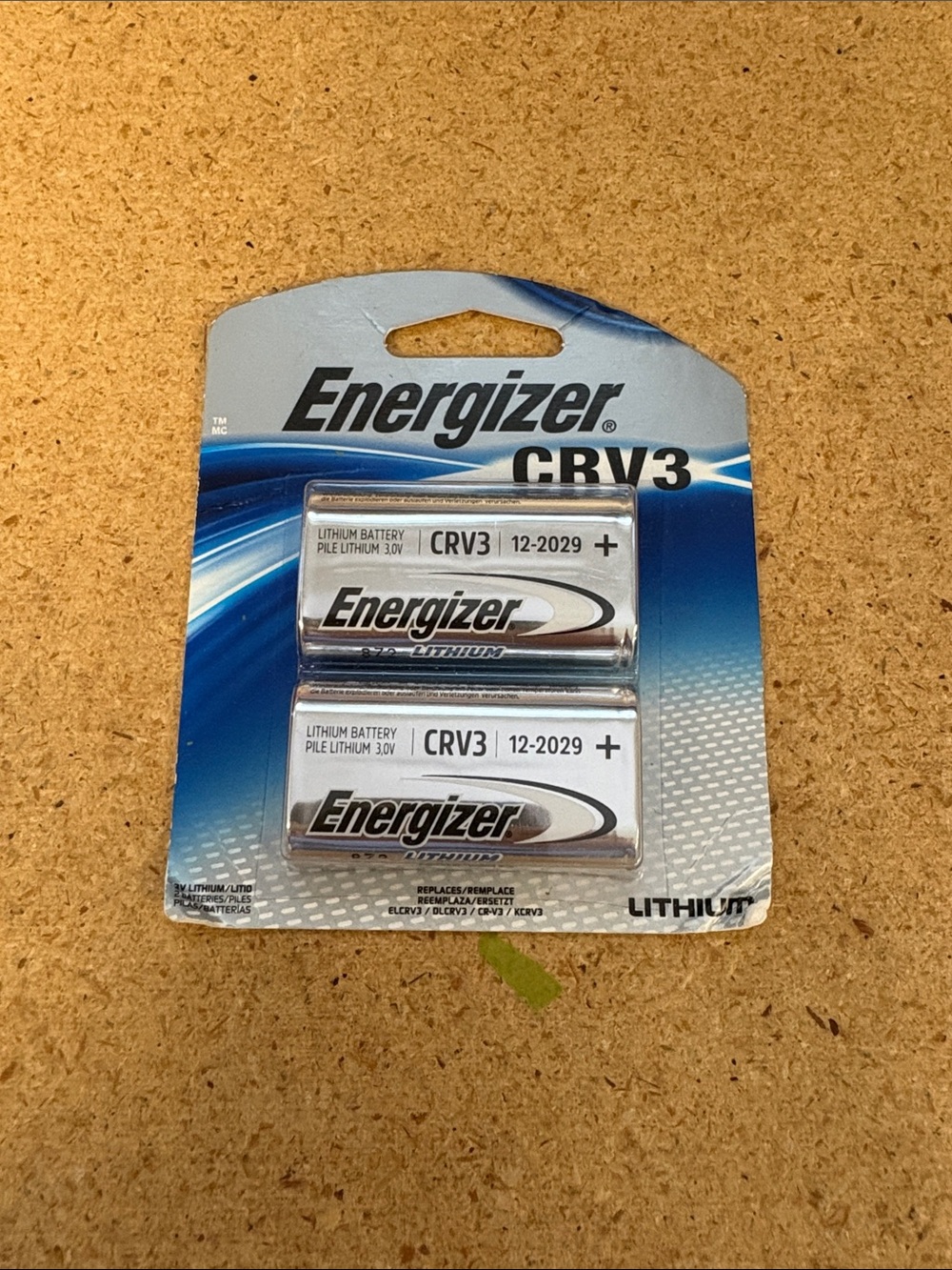 Energizer CRV3 Lithium Photo Batteries 2 Battery Count, Expires 2029